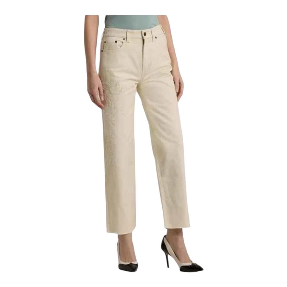 Lauren Ralph Lauren cropped straight relaxed leg jeans size 20W - Picture 9 of 10